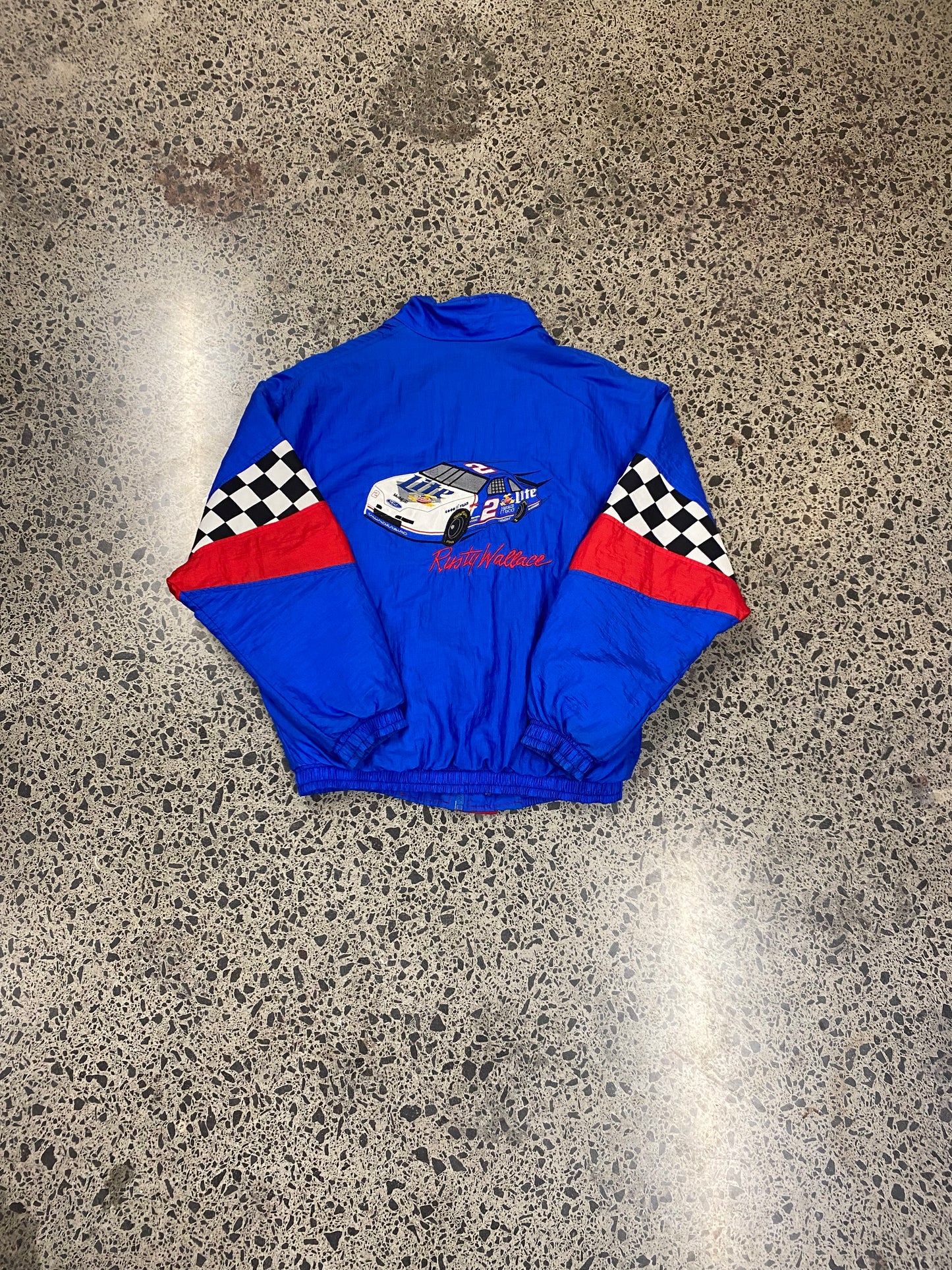 Vintage Rusty Wallace NASCAR Racing Jacket