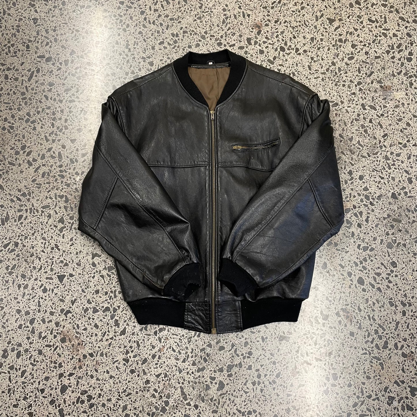 Vintage Leather Bomber