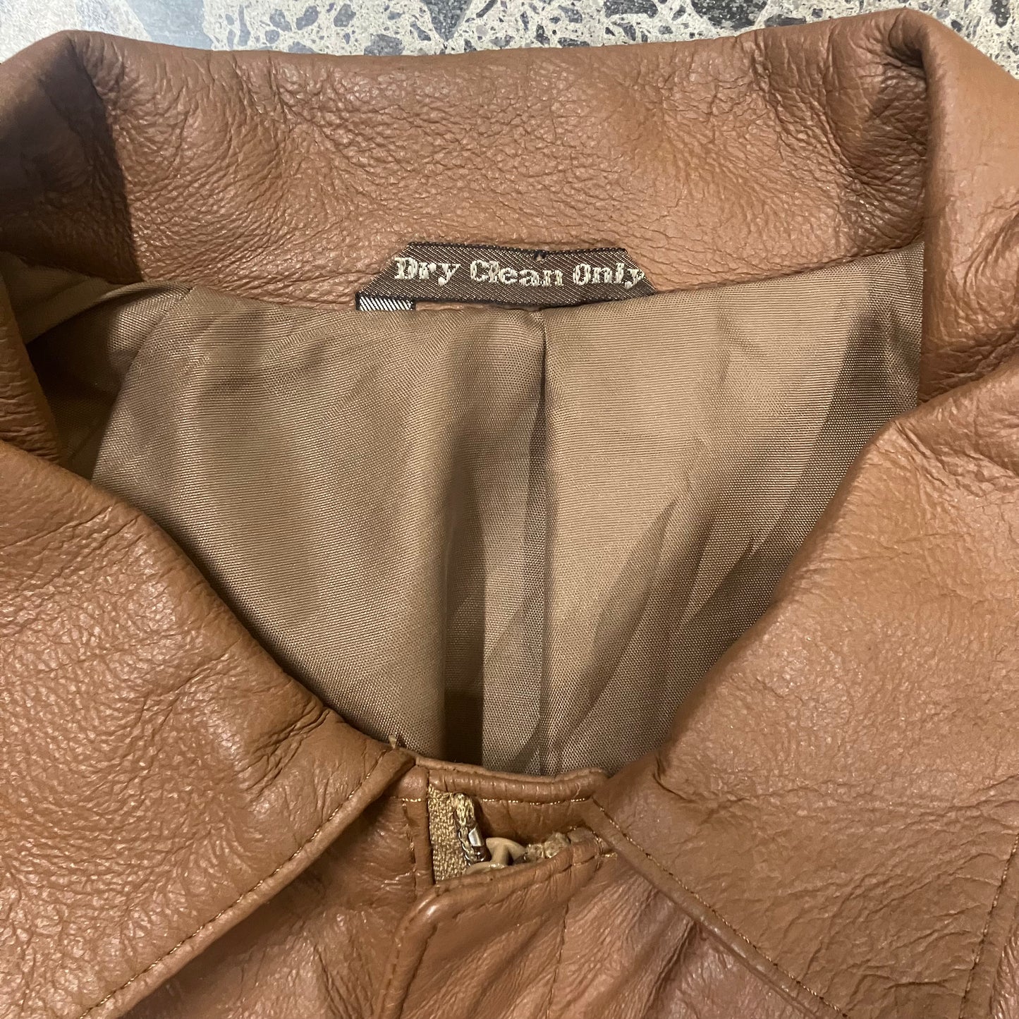 Vintage Brown Leather Jacket