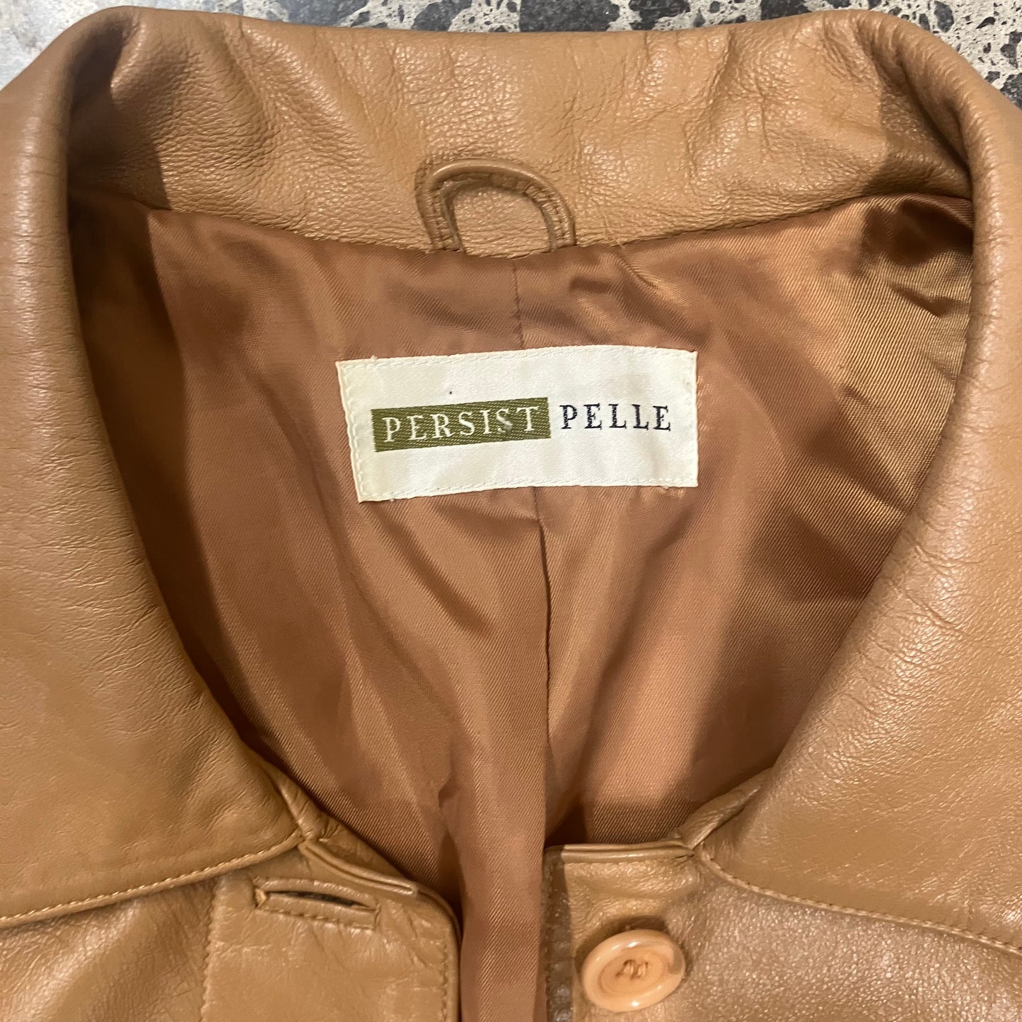 Vintage Persist Pelle Leather Coat