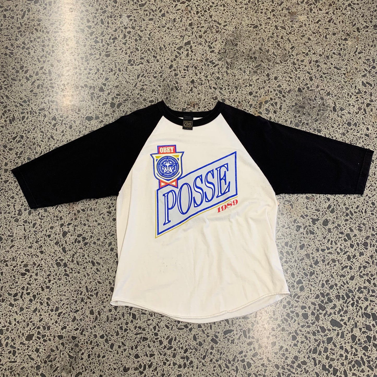 Vintage Obey Posse Longsleeve Tee