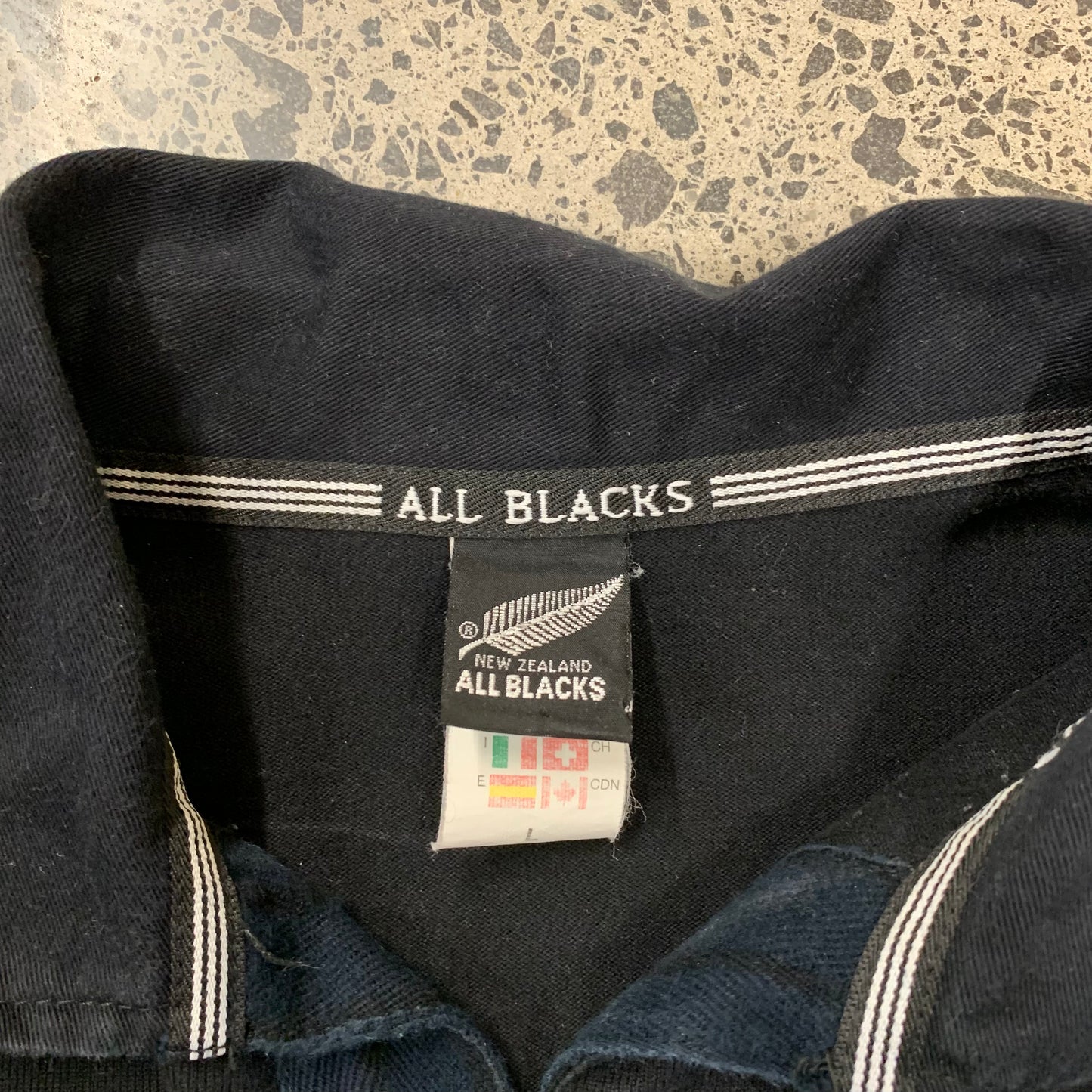 Vintage All Blacks Polo Jersey